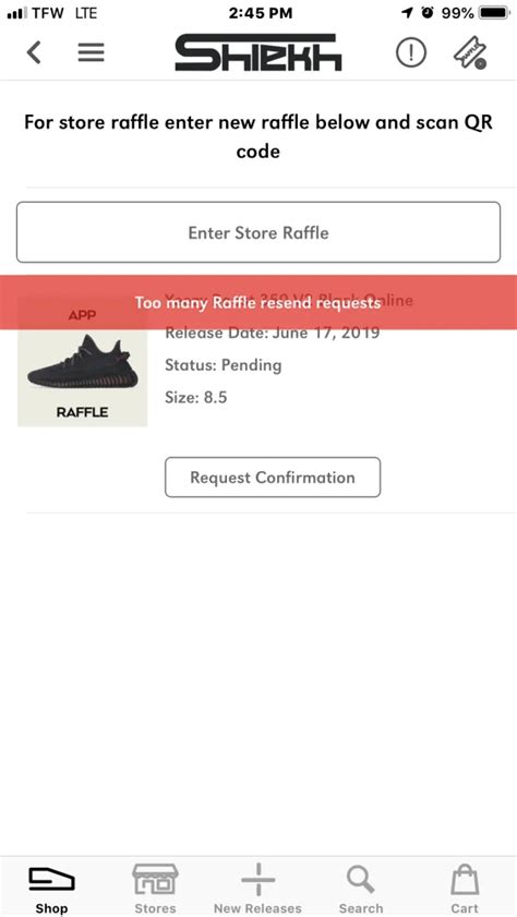 shiekh shoes raffle